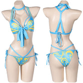 Street Fighter Chun Li originelle Sommer Bademode 2tlg. Badeanzug